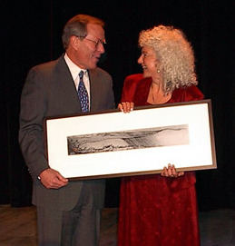 Carla Receiving Award